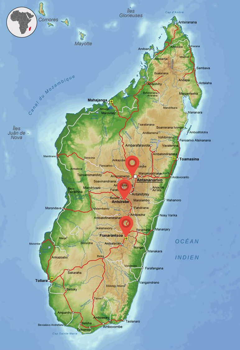 Остров Мадагаскар на карте. Остров Мадагаскар на физической карте. Республика Мадагаскар на карте.